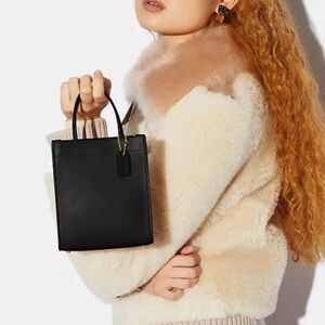 Coach mini leather tote